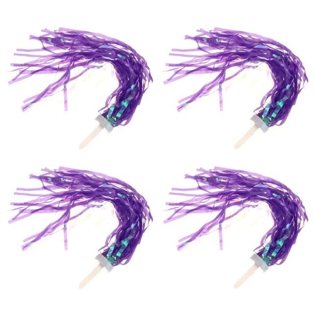 4 Pairs Tassel Ribbons Bike Handlebar Streamers Bike Streamers Princess