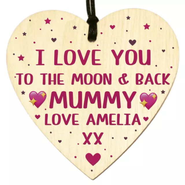 Mothers Day Gift For Mummy Nanny Auntie Grandma Wood Sign Personalised Plaque