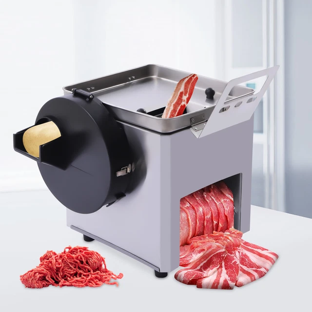 MANUAL MEAT CUTTING Machine 200kg/h Electric Meat Cutter Slicer 850W