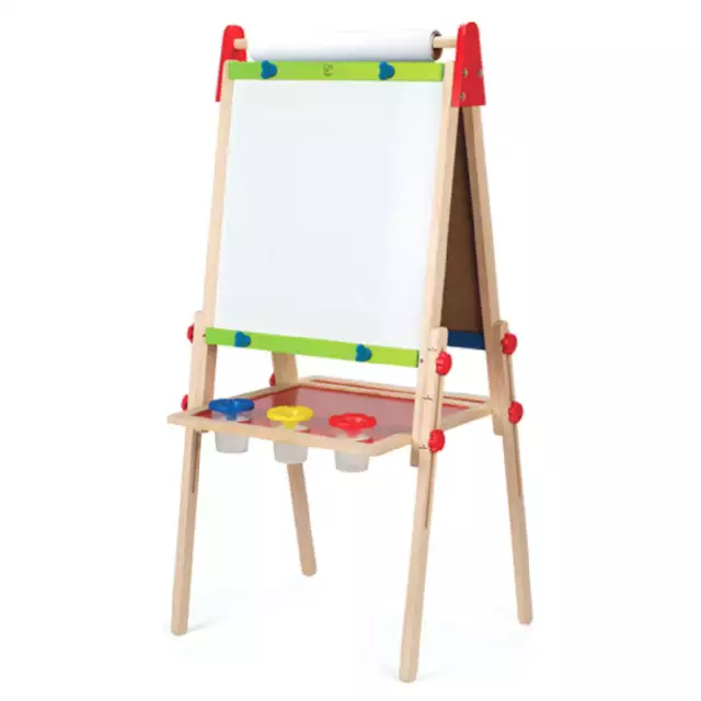 Hape - All-In-1 Kinder Kunst Staffelei Magnetisch Whiteboard Tafel 5pcs Für 3+