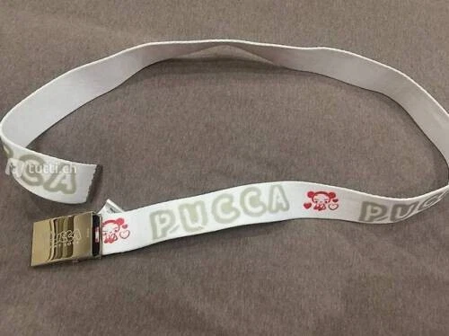 Cinta Pucca Bianca Nuova Con Etichetta Cintura Di Tendenza Cm. 116