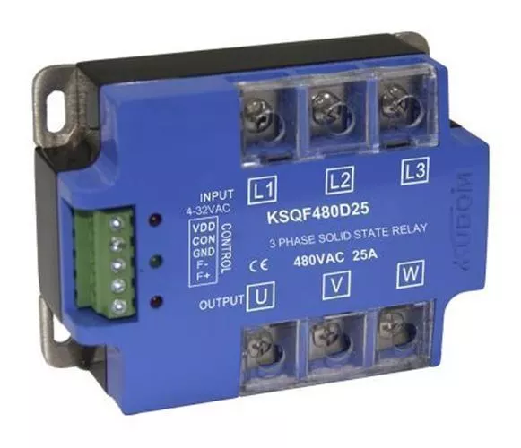 Kudom 25 A Solid State Relay 3 Phase, Zero Crossing, Panel Mount SCR, 530 V ac M