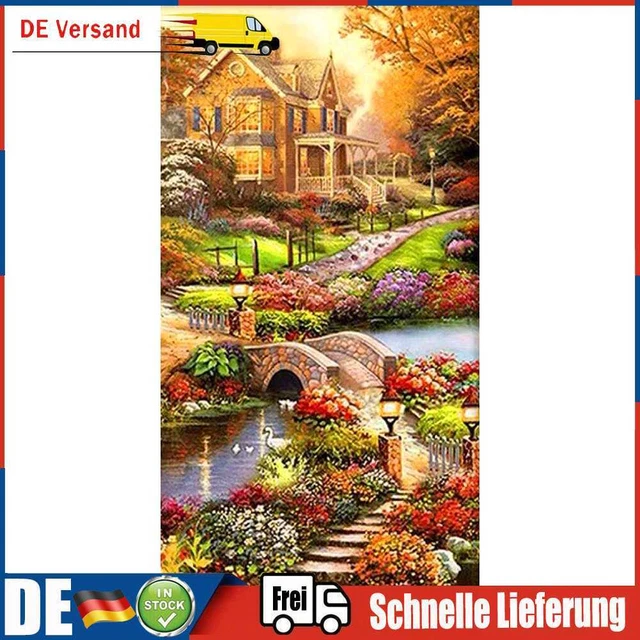 Idyllic 5D DIY Full Round Drill Diamond Painting Embroidery Cross Stitch Gifts