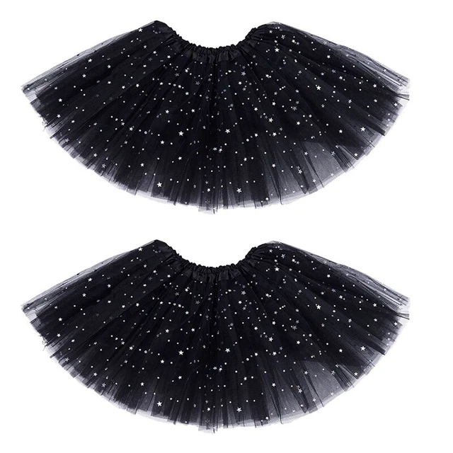 2 paillettes sottoveste sottoveste balletto danza soffici tutù W8Q8