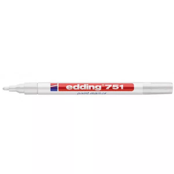 edding 95 marqueur pour verre - blanc - 1 stylo - pointe ronde 1,5-3 mm -  marquer des surfaces (vitres, tableaux,tableau blancs) - effaçables à sec :  : Fournitures de bureau