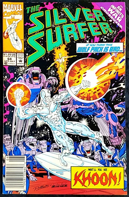 Silver Surfer #68 Marvel 1992 Comic Book Infinity War Crossover VF Nice Price!