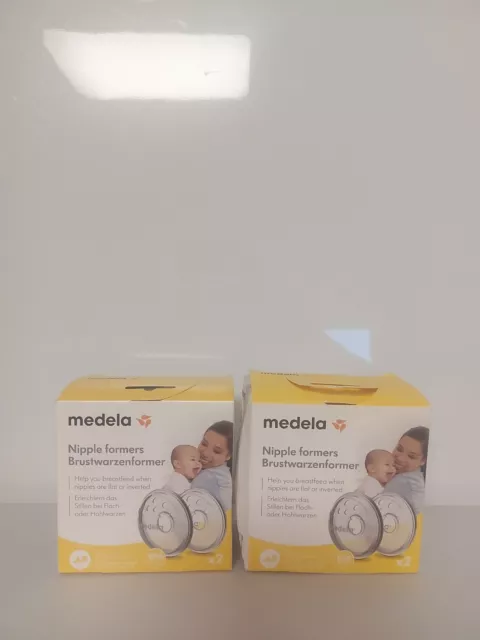 MEDELA Brustwarzenformer Doppelpack Nippelformer 2er Pack Einheitsgröße BPA-frei