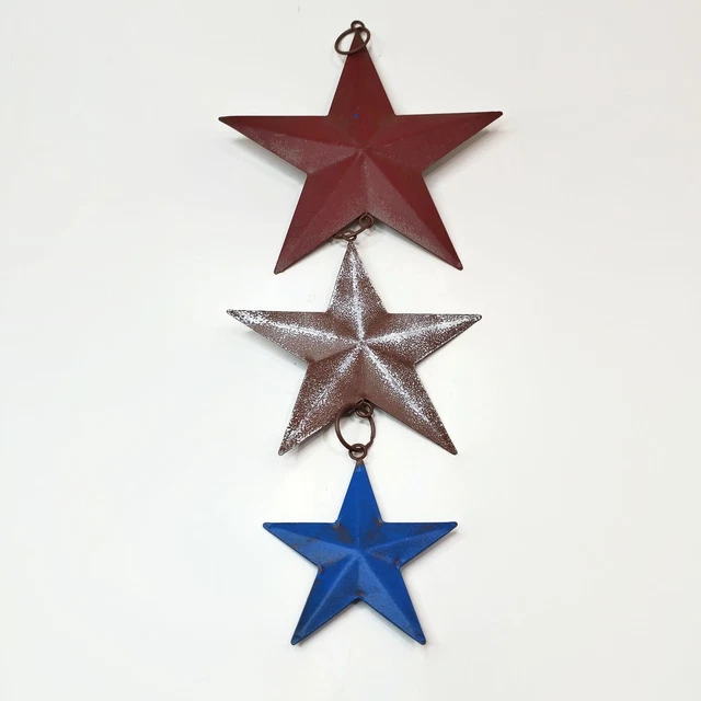 Primitive Metal Barn Star Wall or Door Hanging