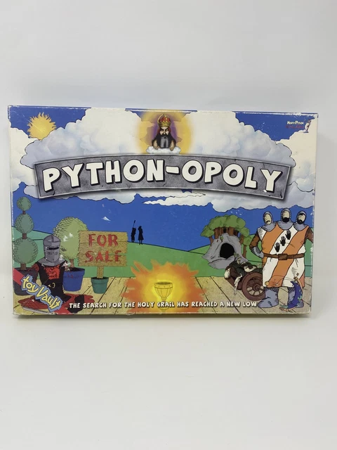 PYTHON-OPOLY MONTY PYTHON and the Holy Grail Board Game Complete RARE ...