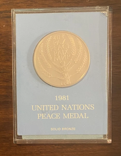 コレクション united nations peace medalsolid bronze RARE. United Nations UN Peace Medal.1976 Solid Bronze Proof.40MM