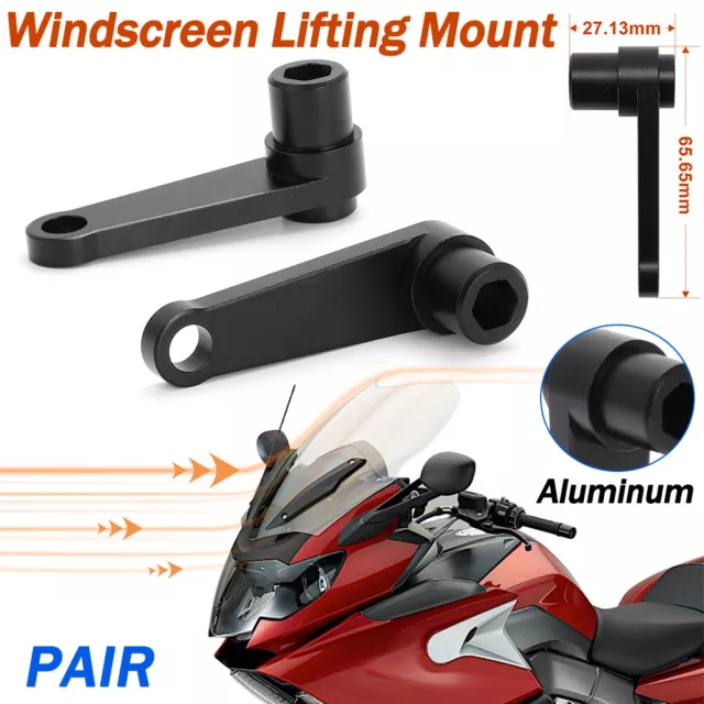 2x Windscreen Deflector Lifting Mount Bracket For BMW K1600GT K1600GTL K1600GA/B