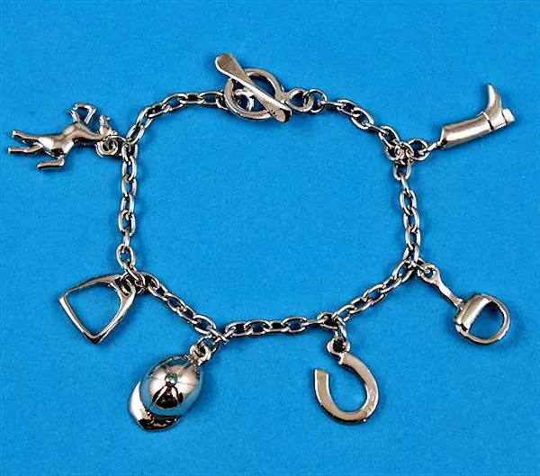 Molly & Rose Horse theme  silver colour charm bracelet