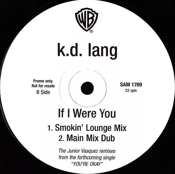 Kd Lang - If I Were You - UK Promo 12" Vinyl - 1995 - Warner Bros 2