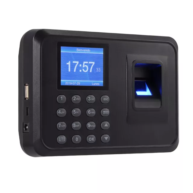 Biometric Fingerprint Scanner Employee Attendance Time Clock Check In Out System