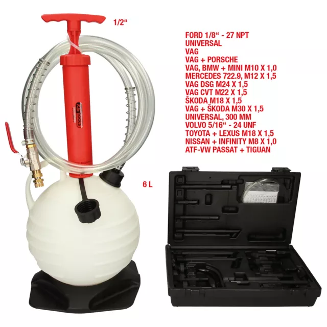 Ks Tools Universal Getriebeöl-Füllsystem-Satz mit 15-tlg. Adaptersatz 150.9675