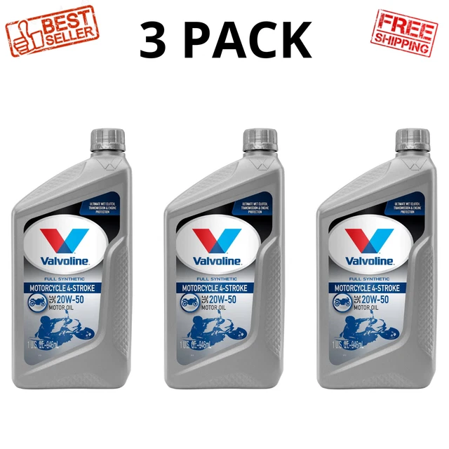 VALVOLINE 4STROKE MOTORCYCLE Full Synthetic SAE 20W50 Motor Oil 1