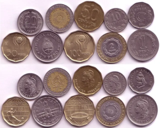 Argentinien 10 Münzen
