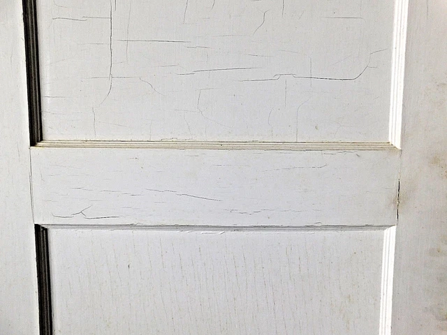 Antique Craftsman Style Two Panel Door - C. 1910 Fir Architectural Salvage 8