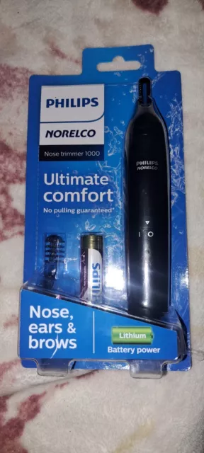 Philips Norelco Nose/Ears/Brows Trimmer 1000 Battery Included New