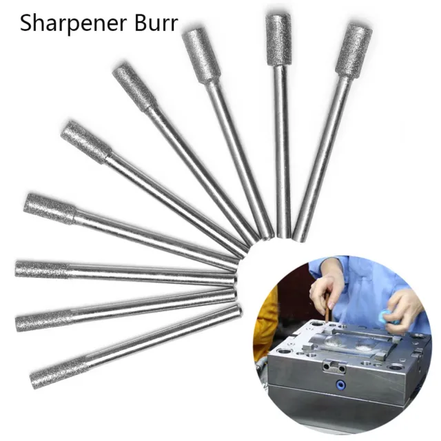 5/32" Diamond Chainsaw Sharpener Burr Stone Round File Fits 1453 Craftsman Tools