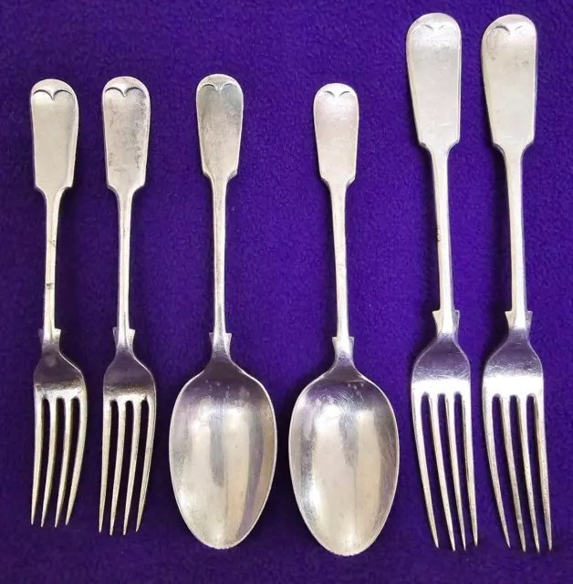 Vintage Mappin & Webb Princes Plate Spoons & Forks Set Of 6 Total 2 X 2 X 2 Each