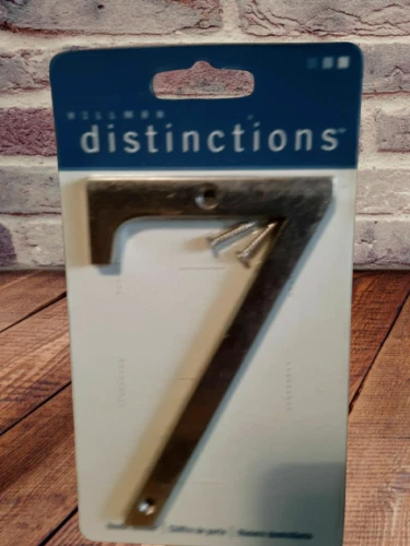 Hillman Distinctions #7 casa de níquel cepillado número 5" dirección de metal