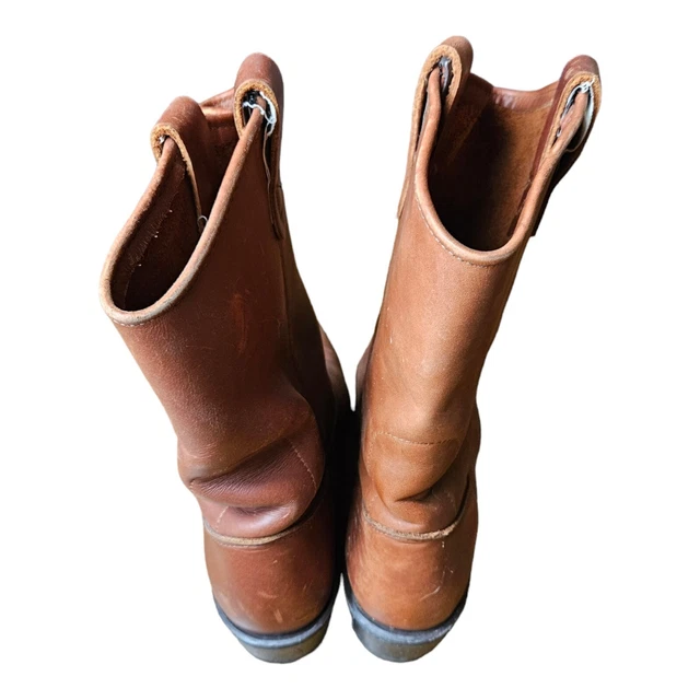 DOUBLEH BOOT COMPANY Ranchwell Leather Boots Man Size 8.5 EE Brown