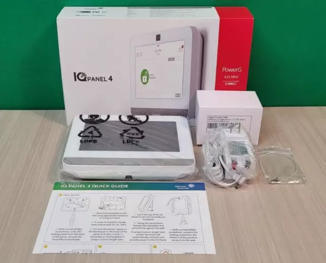 Qolsys IQ Panel 4 PowerG 433MHz Wireless Touchscreen Alarm System IQP4008