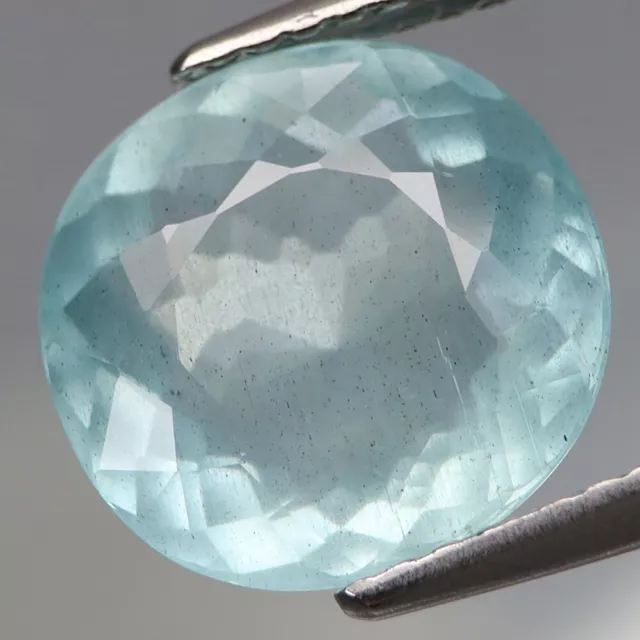 3.52Ct.Ravishing Color! Natural Sky Blue Aquamarine Brazil Good Cutting