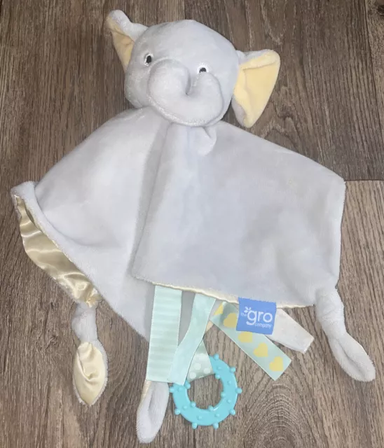 The Gro Company Elefant Gro Baby Bettdecke grau Baby Decke Stofftier Gürteltasche