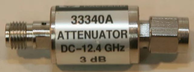 Agilent / HP 33340A / 8493A Coaxial Attenuator 3 dB DC-12.4 GHz