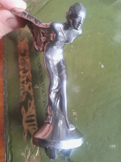 GENUINE ROLLS ROYCE Spirit of Ecstasy Silver Flying Lady Car Radiator ...