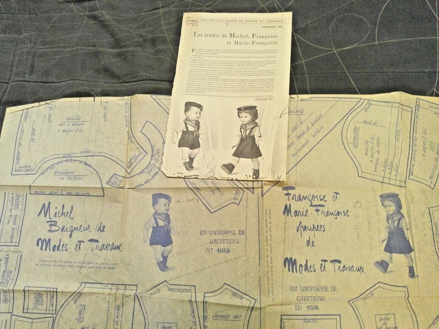 Tenue Octobre 1969 pour poupée Modes et Travaux, Marie