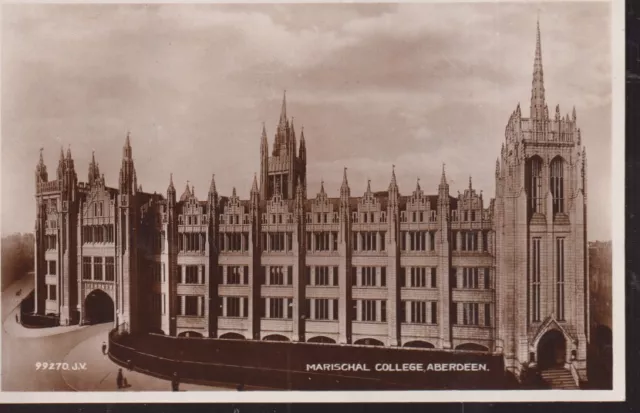 99270 JV Marischal College Aberdeen Valentine's RP Postcard 1926 Unused