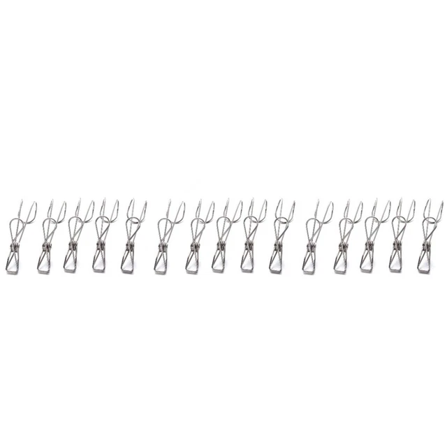 30 stücke Edelstahl Kleidung Pegs Metall Clips Socken Clips Kleidung Multifunkti