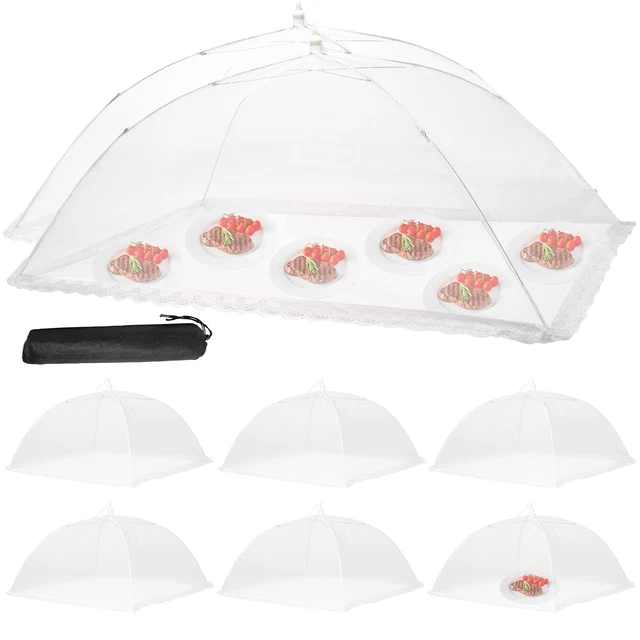 Food Cover Food Tent Set, 2 Extra Large 40"X24" and 6 Standard 17"X17" Mesh Food