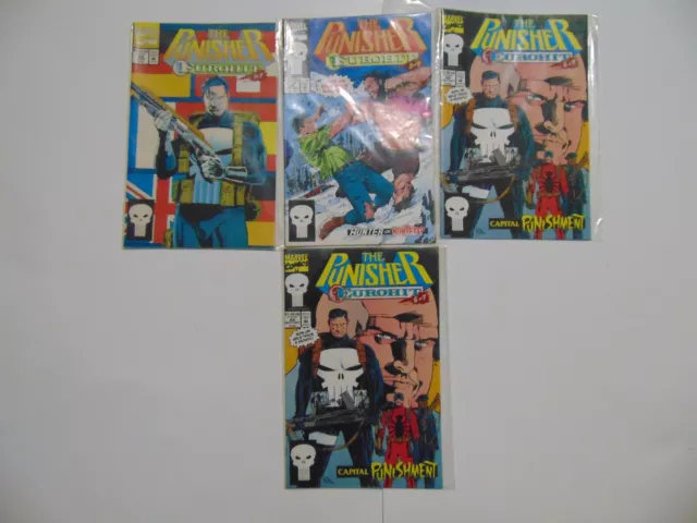 4 Marvel The Punisher Eurohit Copper Age Comic Books