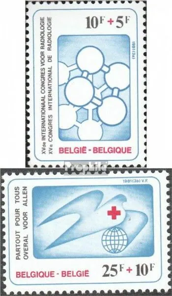 Belgien 2056-2057 (kompl.Ausg.) postfrisch 1981 Rotes Kreuz