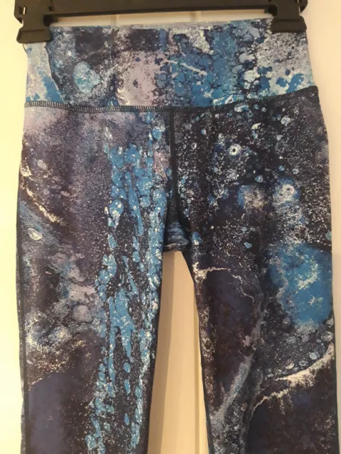Sweaty Betty Navy Blue Periwinkle Etch Print All Day Full Length