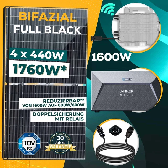 Inverter Fotovoltaico 800W Da Balcone - Con App Wi-Fi, Plug & Play, IP65 - Foto 11