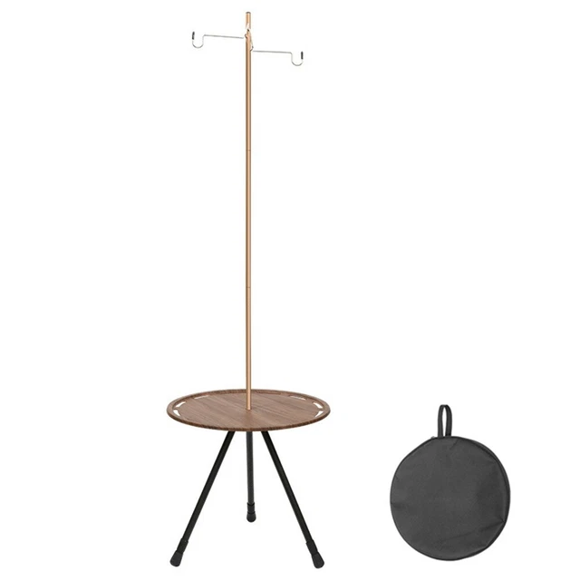 Poteau Lanterne Camping Pliable 45 Pouces - Aluminium, Support Suspendu, étanche
