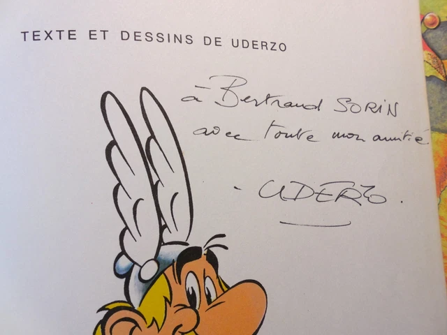 ASTÉRIX T. 25 « Le Grand Fossé » + dédicace, EO/TBE EUR 145,00