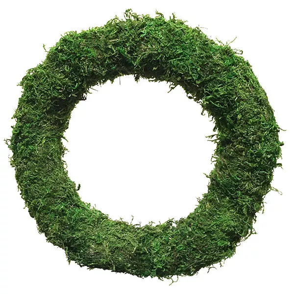 14" Padded Moss Effect Wreath Rings Christmas Decorating Making Bases Frames