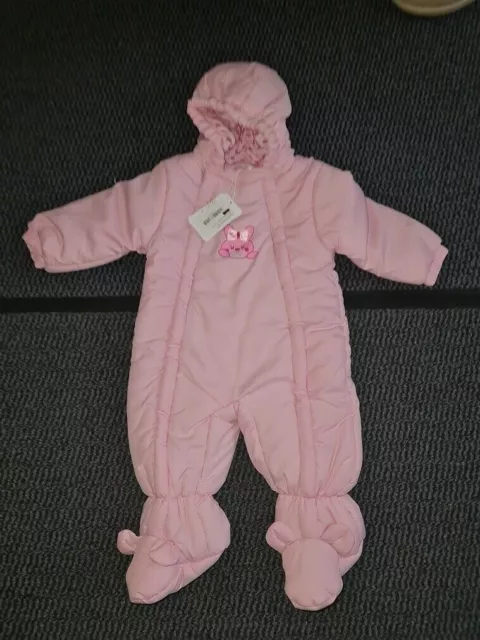 Babybol Girls Pink Snowsuit  Age 6 months BNWT