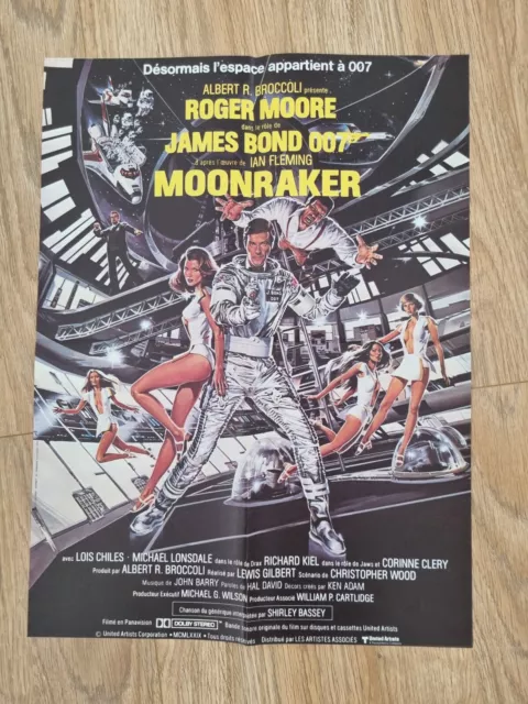 MOONRAKER affiche du film originale 1979 James Bond Poster