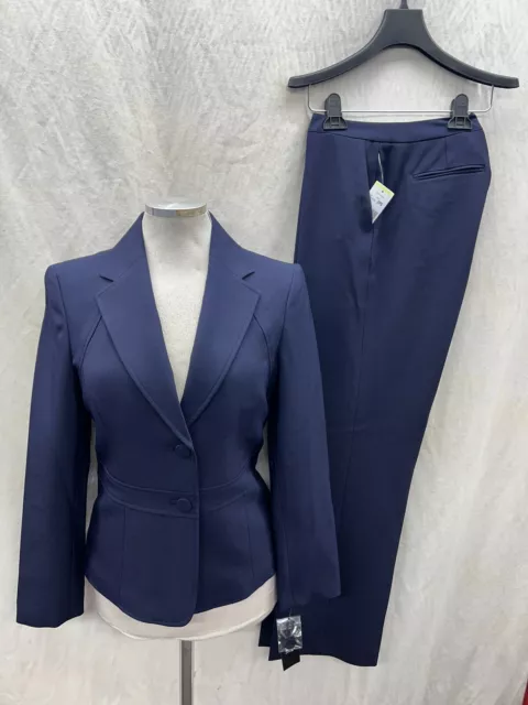 Lesuit Pant Suit/Navy/Size 14W/Inseam 30/New With Tag/Retail$240/Blazer Lined