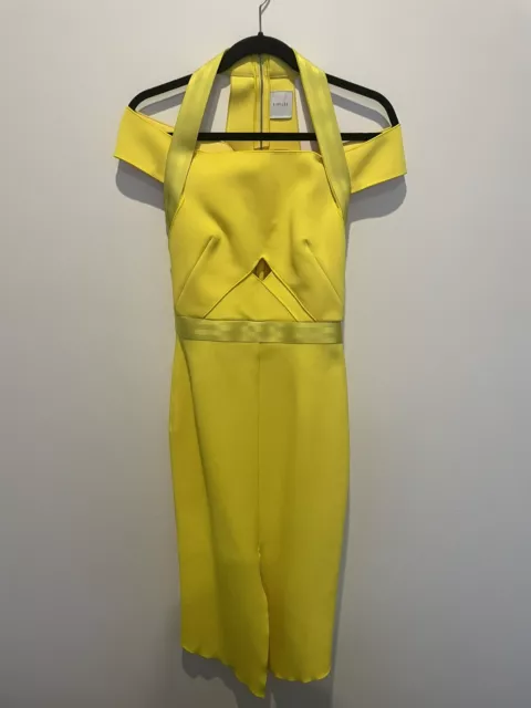 Dion Lee Workwear pleated miniskirt - Yellow