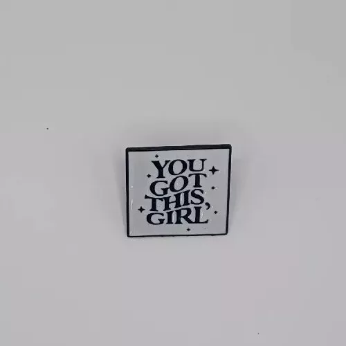 YOU GOT THIS Girl Enamel Lapel Pin Cute Brooch Badge Free Postage
