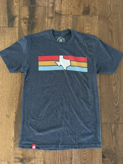 Tumbleweed Texastyles T Shirt Adult Size S - Blue Cotton Blend - TEXAS PRIDE