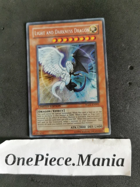 CARTE YU-GI-OH! LIGHT and Darkness Dragon GX Manga Promos Series 1 YG01 ...